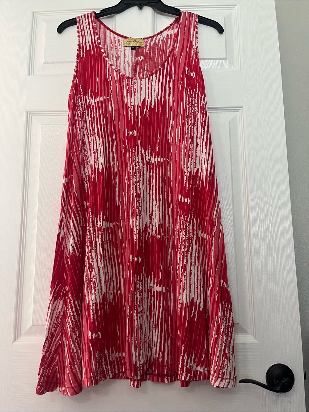 Kristin Crenshaw scoop neck tank top flowy dress size XL